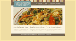 Desktop Screenshot of fourseasonsfamilyrestaurant.com